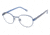 LAmy CU 1021 Eyeglass Frames - Frame NAVY-GUNMETAL, Size 49/20mm CU102103