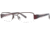 LAmy Justine Bifocal Prescription Eyeglasses - Frame Burgundy/Black, Size 50/17mm LYJUSTINE03
