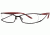 LAmy LeafUS 1010 Bifocal Prescription Eyeglasses - Frame Black/Red, Size 52/16mm LYLEAFUS101003
