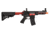 Lancer Tactical Enforcer Needletail Skeleton Crane Stock Low FPS, Black/Red, LT-29BACRL-G2-ME