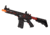 Lancer Tactical Enforcer Needletail Skeleton Crane Stock Low FPS, Black/Red, LT-29BACRL-G2-ME