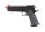 Lancer Tactical Knightshade Hi-Capa Gas Blowback Airsoft Pistol w/ Red Dot Mount, Black/Red, LTX-6BR-M