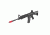 Laser Ammo KWA LM4 RIS Recoil Enabled Airsoft Training AR15 Rifle,w/Red Visible Laser, Flash Adapter, Large AR15-RIS