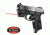 LaserMax Unimax Micro Rail Mounted Red Laser - Sub-Compact Pistols LMS-MICRO