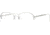 Laura Ashley Alyssa SELA ALYS00 Single Vision Prescription Eyeglasses - Silver SELA ALYS005235 SV