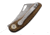 Leader Knives Fuga F104 Folding Knife, 3.63in Closed, 2.5in 4116 Stainless Blade, Walnut Handle, F104