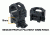 Leapers UTG 3-12X44 30mm Rifle Scope, AO, 36-Color Glass Mil-Dot, QD Rings, _x000D_ SCP3-UG312AOIEW