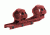 Leapers UTG Accu-Sync 1in Medium Profile 50mm Offset Pic. Rings, Red Anodize AIR11850AR