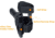 Leapers UTG Concealed Ankle Holster, Black - Fits Most Compact &amp; Subcompact Pistols
