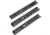Leapers UTG G36 Picatinny Rail Set, 3-piece Long, Black, MNT-P505
