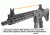 Leapers UTG Top Mounted Deployable Front Sight for Picatinny, Black, MNT-755