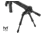 Leapers UTG PRO TBNR Bipod, 7in-9in Center Height, M-LOK, Black, TLUBP02M-A