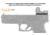 Leapers UTG Super Slim RDM20 Mount for Glock Rear Sight Dovetail, Black, RDM-20GL