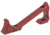 Leapers UTG Ultra Slim Angled Foregrip, Keymod, Matte Red, MT-AFGK01R