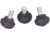 Leofoto LF/LS Rubber Feet for Tripods Set of 3 - LF-16, Black, LF-16