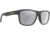 Leupold Katmai Sunglasses, Matte Black Frame, Square Shadow Gray Flash Lens, Polarized, Narrow-Regular, 179097