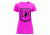 Leupold SS L&amp;S V-neck Tee W Neon Magenta Medium 170563