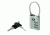Lewis N Clark Travel Sentry Combo Lock with Keys, Silver TSA44