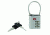 Lewis N Clark Travel Sentry Combo Lock with Keys, Silver TSA44