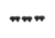 NightForce Knurled Grommets Set for the TS-82 Spotter, Black, Full-Size, A282