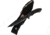 Linton Cutlery Black Powder Coated Fixed Blade Knife, 12in Overall, 7in Black Powder Partially Serrated Stainless Tanto Blade, Black Micarta Handle, Nylon Sheath, L93047