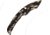 Linton Cutlery Large Tactical Camo Serrated Textured Knife, 6.5in Closed, 4.5in camo Partially Serrated Curved Blade, Camo Textured G10 Handle, L92019