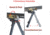 Lion Gears Scout-Pod 7in-9in Tactical Button-Lock 3-Position Folding Bi-pods, with Sling Stud Mounting Deck, LG-SP-3D06SL