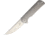 Liong Mah Designs Warrior One Version 2 Folding Knife,3.25in,S35VN Steel,Standard Edge,Stonewash,Gray,Titanium Handle LMDW12
