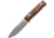Lionsteel Bushcraft B40 Santos Wood Fixed Blade Knife, 8.88in Overall, 3.88in Stonewash Sleipner Tool Steel Blade, Santos Wood Handle, Brown Leather Belt Sheath, B40 ST