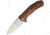 Lionsteel KUR Linerlock Santos Wood Folding Knife, 3.5in Stonewash Sleipner Tool Steel Drop Point, Santos Wood Handle, KUR ST