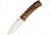 Lionsteel M4 Fixed Blade Santos Wood Knife, 8in Overall, 3.63in Satin Bohler M390 SS Drop Point, Santos Wood Handle, Brown Leather Sheath, M4 ST
