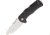 Lionsteel TM1 Micarta Handle Satin Blade Folding Knife,3.5in,Satin,Black,Micarta Handle LSTTM1MS