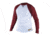 Louisville Slugger Youth Slugger Compression-Fit Raglan Long Sleeve Shirt,White/Maroon,Large LS1514-YL-WH-MR