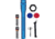 Maglite Mini 2 Aa-cell Led Flashlight Combo Pack, Blue - SP2211C