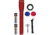 Maglite Mini Pro 2 Aa-cell Led Flashlight Combo Pack, Red - SP2P03C