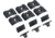 Magpul M-LOK Rail Covers, Type 2 Half Slot, Black, MAG1365-BLK