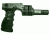 FAB Defense Grip and 1in Flash Light Adapter w/ Rear Activation Button, OD Green, FX-TGRIPRG