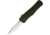 Mantis Auto OTF Automatic Folding Knife, 3.25in, 440C Stainless, Drop Point Blade, Satin Finish, Green Checkered Aluminum Handle, OTF815GDP