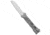 Mantis Knives Mantis Dexter Sheepsfoot Balisong Butterfly Knife Titanium 4.5" Satin *DISC*, Gray, 154CM, adult, BHQ-208845