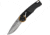 Mantis Gearhead Linerlock Dam CF Folding Knife, 3 Damascus steel drop point blade, Carbon fiber handle, GH2028DP