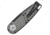 Mantis Gearhead Linerlock SW DP Folding Knife, 3.38in Black Stonewash Partially Serrated Drop Point, Gray Satin Handle, GH2020DPS