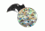 Mantis Heiress Folding Knife,.75in,Abalone Handle,Polished Hawkbill Plain MNMCK-3