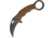 Mantis Karambit Linerlock A/O Coyote Folding Knife,2.75in,Stainless Steel,Standard Edge,Black,Tan,G10 Handle MANMK5B