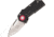 Mantis Tough Tony Folding Knife,2.375in,Drop Point,Black,G10 Handle MANMT9C