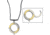 Mantis Vicious Circle Polished Brass Folding Knife, 1.5in Mirror Aus-8 SS Hawkbill Blade, Polished SS Handle With Brass Onlay, 1.75in Diameter, Neck Lanyard With Bailout Key, MK 14 PB