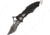 Mantis Z'Mora Fold Knife, Black Partially SE, Black G-10 handle MANMT8R