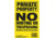 Maple Leaf Press Maple Leaf No Trespassing Sign 1406121, Yellow, NTP-2-50