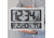 Marathon Commercial Grade Jumbo Atomic Wall Clock w/6 Time Zones, Silver, CL030025-SV-00-NA