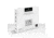 Marathon Moon Phase Digital Wall Clock, White, CL030049-WH-00-NA