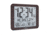 Marathon Slim Atomic Full Calendar Clock, Wood, 9.8in x 1in x 8.3in, CL030067-WD-FD-NA
